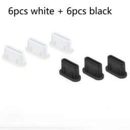 Type-C Anti-Dust Plugs, Silicone Cover & Anti-Lost Stopper for DJI Mini 3 Pro & All Type-C Devices Charging Ports