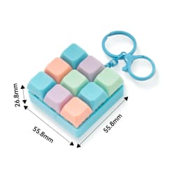 One/Nine-key Fingertip Pressing Key Keychain Adult Stress-relieving Finger Keyboard Game Key Chain Stress-relieving Magic Toy