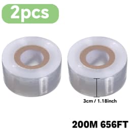 200M PE Grafting Tape Film Self-adhesive for Fruit Tree Nursery Plants Seedlings Vine Floristry Tomato Grafting Supplies Stretch