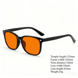 Blue Light Glasses Men Sleep Glasses For Blue Light Blocking Red Lens For Computer Gaming Reduce Eyestrain Bluelight Glasses