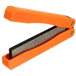 1PCS Portable Folding Pocket Knife Sharpener, Portable Double Sided Diamond Sharpening Stone Outdoor Sharpening Whetstone
