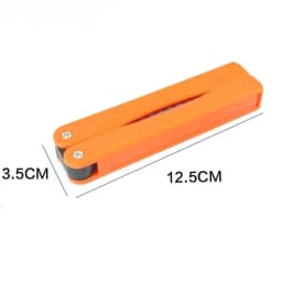 1PCS Portable Folding Pocket Knife Sharpener, Portable Double Sided Diamond Sharpening Stone Outdoor Sharpening Whetstone