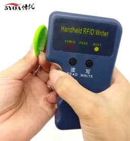 5YOA Handheld RFID ID Card Writer Copier 125KHz EM4100 5200 Duplicator T5577 Rewritable Keyfobs Tags Programmer Access Control