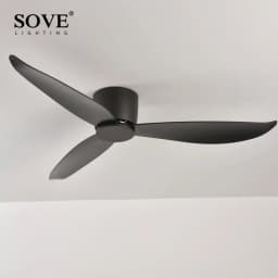 SOVE Low Floor Modern BLDC Ceiling Fan with Remote Control Household Use Ventilation Fan Motor Electric Fan Decorative Fans
