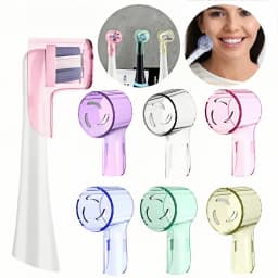 2-8Pcs Colors Toothbrush Dustproof Covers Caps Compatible with Braun Oral B & iO Series Electric Toothbrush Head Protector