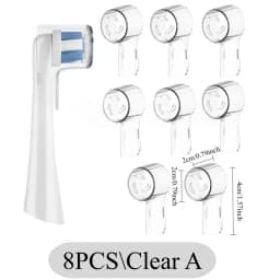 2-8Pcs Colors Toothbrush Dustproof Covers Caps Compatible with Braun Oral B & iO Series Electric Toothbrush Head Protector