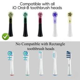 2-8Pcs Colors Toothbrush Dustproof Covers Caps Compatible with Braun Oral B & iO Series Electric Toothbrush Head Protector