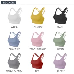 SOISOU Nylon Top Women Bra Sexy Top Woman Breathable Underwear Women Fitness Yoga Sports Bra For Women Gym 30 Colors