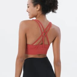 SOISOU Nylon Top Women Bra Sexy Top Woman Breathable Underwear Women Fitness Yoga Sports Bra For Women Gym 30 Colors