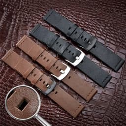 22mm 20mm High Quality Leather Watchband for Samsung Galaxy Watch 6Classic 43mm 47mm 7 6 5 4 40/44mm 5Pro 18mm Strap Quick 24mm