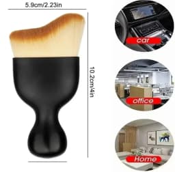 Car Interior Cleaning Brush Conditioner Air Outlet Soft Fur Clean Brushes with Shells Crevice Dust Removal Detailing Brush Tools