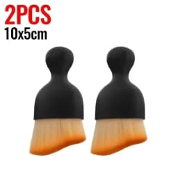 Car Interior Cleaning Brush Conditioner Air Outlet Soft Fur Clean Brushes with Shells Crevice Dust Removal Detailing Brush Tools