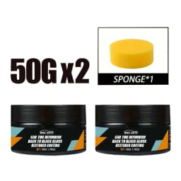 Car Tire Clear Restorer Polish Wax Back to Black Gloss Long-Lasting Coating Plastic Renovator Cleaning Tire Gloss Enhancer Kit