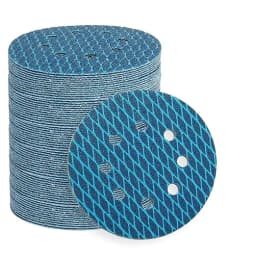 10 Pieces of 5-Inch 8-Hole Diamond-Shaped Sanding Discs with Adhesive Backing, Available in Grits 40/60/80/100/120/150/180/240/320, Suitable for Orbital and Random Orbital Sanders, Woodworking, Metalworking, Anti-Clogging Dust-Proof Sandpaper Discs