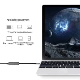 Kebidumei 1000Mbps USB Ethernet Adapter USB 3.0 Network Card to USB RJ45 Lan for PC MacBook Win 10/11 Xiaomi Ethernet USB Cable