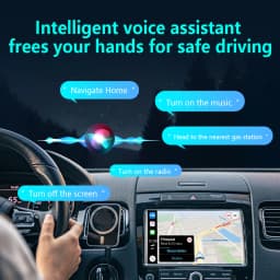 2026 Upgrade 4-in-1 Wired to Wireless CarPlay Android Auto Adapter with Screen Mirroring ios CarPlay/Android Auto/Mirroring
