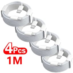 4PCS USB C Cable to USB C 100W Fast Charging Charger Cable Supports Fast Charging For iPhone 17 16 15 Samsung Xiaomi Huawei Etc