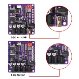 40W Mini Router UPS Board 5V 9V 12V 4-Channel Output Battery Charging Board For Router Uninterruptible Power Supply