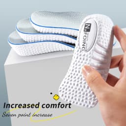 Height Increase Insoles Men Women Shoes Flat Feet Arch Support Orthopedic Insoles Sneakers Heel Lift Memory Foam Soft Shoe Pads