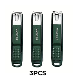 Stainless Steel Nail Clippers Manicure Tools Large Opening Nail Trimmer Anti Splash Design Sharp Edge Christmas Gift