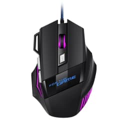 1 PC New Hyperspeed USB Gaming Mouse RGB Backlit Ergonomic Game Mice 7D Esports Wired Mouse for Laptop PC Gamer