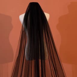 New Arrival Two Layers Soft Tulle black veil brides Wedding accessories Bride Voile mariage Bridal Veils sposa Velo sposa