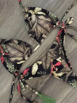 RUOTONGSEPT Sexy Micro Bikinis Set 2024 New Swimsuit Women Feather Print Bandage Swimwear Female Bathing Suit Brazilian Biquinis