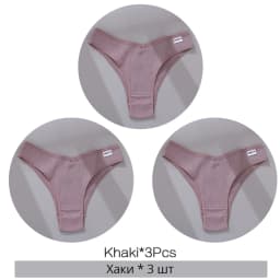 3Pcs/Set Cotton Women Briefs Sexy Low Rise Panties Female Seamless Underwear Breathable Underpants Girls M-XL Intimates Lingerie