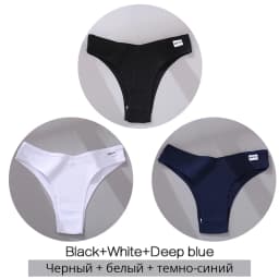 3Pcs/Set Cotton Women Briefs Sexy Low Rise Panties Female Seamless Underwear Breathable Underpants Girls M-XL Intimates Lingerie