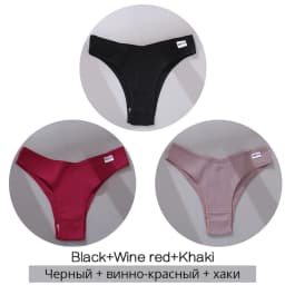 3Pcs/Set Cotton Women Briefs Sexy Low Rise Panties Female Seamless Underwear Breathable Underpants Girls M-XL Intimates Lingerie