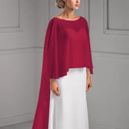 Wedding Bridal Chiffon Long Cape Dinner Party Formal Lady Cloak O-neck Prom Women Shawl Elegant High-low Wrap White Pink Black