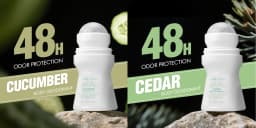 1 PC Flora Ruby Light Green Series Deodorant Roll On w omen's and men all-purpose Deodorant Roll Aluminum Free easy to carry a