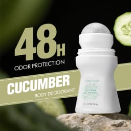 1 PC Flora Ruby Light Green Series Deodorant Roll On w omen's and men all-purpose Deodorant Roll Aluminum Free easy to carry a