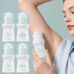 1 PC Flora Ruby Light Green Series Deodorant Roll On w omen's and men all-purpose Deodorant Roll Aluminum Free easy to carry a