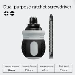 New Ratchet Screwdriver Set Dual-Purpose Short Shaped Radish Head Screwdriver High Hardness Labor-Saving Screwdriver DIY Tools