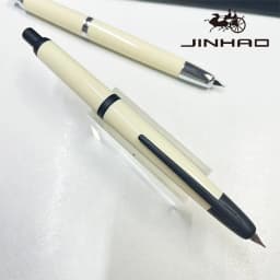 Jinhao 20 Press Retractable Fountain Pen EF/F Nib with Converter Resin Writing Gift Pen