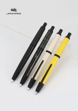 Jinhao 20 Press Retractable Fountain Pen EF/F Nib with Converter Resin Writing Gift Pen