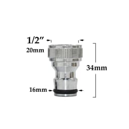 1/2'' 5/8" 3/4'' 1'' Brass Hose Quick Connector Water Stop Fitting Copper Thread Tap Coupling Garden Watering Gun Adapter