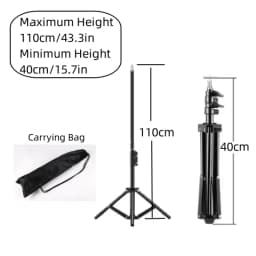 RP01-B Heavy Duty Metal Alloy Light Stand 160cm Tripod for Photo Studio Softbox Video Flash Reflector Lighting Background Stand