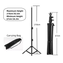 RP01-B Heavy Duty Metal Alloy Light Stand 160cm Tripod for Photo Studio Softbox Video Flash Reflector Lighting Background Stand