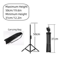 RP01-B Heavy Duty Metal Alloy Light Stand 160cm Tripod for Photo Studio Softbox Video Flash Reflector Lighting Background Stand