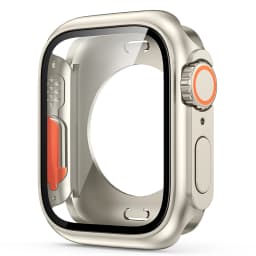 Screen Protector for Apple Watch 46mm 45mm 44mm 40 41 42mm Hard PC Front Rear Bumper Case iwatch 10 9 8 7 SE 6 5 Change To Ultra