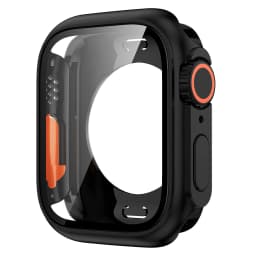 Screen Protector for Apple Watch 46mm 45mm 44mm 40 41 42mm Hard PC Front Rear Bumper Case iwatch 10 9 8 7 SE 6 5 Change To Ultra