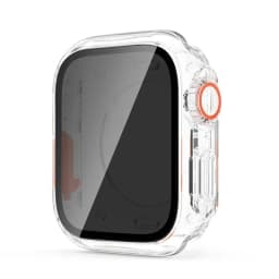 Screen Protector for Apple Watch 46mm 45mm 44mm 40 41 42mm Hard PC Front Rear Bumper Case iwatch 10 9 8 7 SE 6 5 Change To Ultra