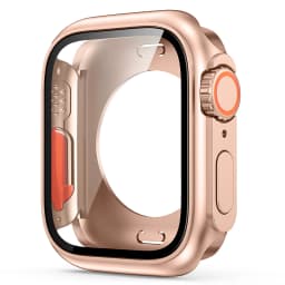 Screen Protector for Apple Watch 46mm 45mm 44mm 40 41 42mm Hard PC Front Rear Bumper Case iwatch 10 9 8 7 SE 6 5 Change To Ultra
