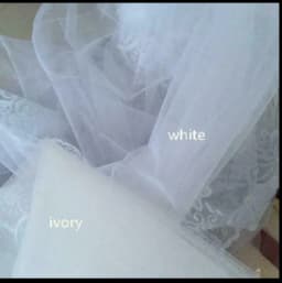 Physical Shot 300cm Wide Soft Bridal Veil Wedding Accessories White/Ivory
