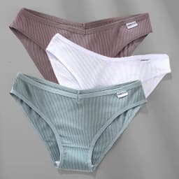 3PCS M-2XL Women Cotton Panties Briefs Female Sexy V Wasit Underwear Ladies Underpants Pantys Girls Plus Size Intimates Lingerie