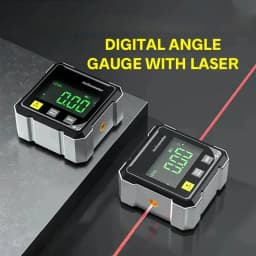 NEW 2-Side Magnetic Digital Angle Gauge With Laser Electronic Protractor Horizontometer Inclinometer Angle Ruler Slope Measuring