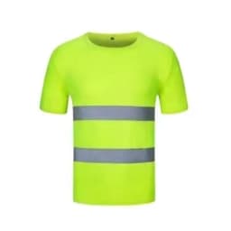 2023Outdoor Shirt Fluorescent High Visibility Safety Work Shirt Summer Breathable Work T Shirt Reflective Vest t-shirt Quick Dry