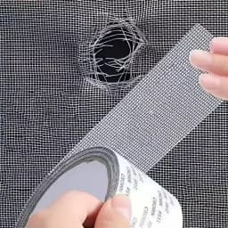 Strong Waterproof Self-Adhesive Window Screen Repair Mesh Tape for Covering Holes Tears Anti-Insect Mosquito Net Door Fix Patch
